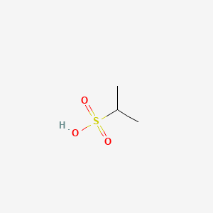 molecular formula C3H8O3S B1208876 Propane-2-sulphonic acid CAS No. 14159-48-9