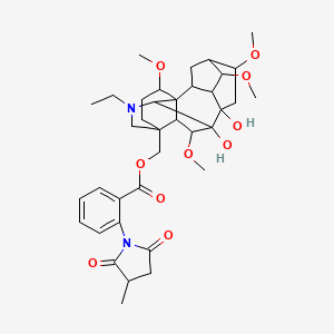 molecular formula C37H50N2O10 B1208882 Methyllycaconitine Perchlorate, Delphinium sp. CAS No. 1356-60-1
