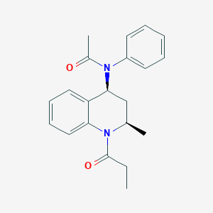 N-[(2R,4S)-2-methyl-1-(1-oxopropyl)-3,4-dihydro-2H-quinolin-4-yl]-N-phenylacetamide