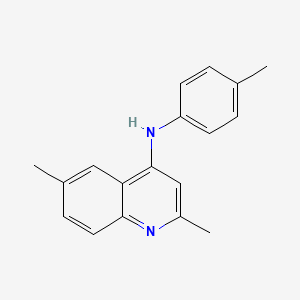 2,6-dimethyl-N-(4-methylphenyl)-4-quinolinamine