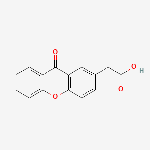 molecular formula C16H12O4 B1208917 2-(9-Oxoxanthen-2-yl)propionic Acid CAS No. 30087-33-3