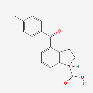 4-(4-Methylbenzoyl)-1-indancarboxylic acid