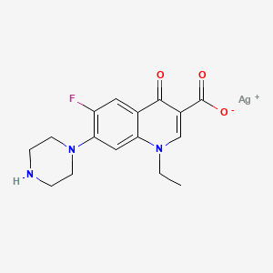 molecular formula C16H17AgFN3O3 B1208926 Silver norfloxacin CAS No. 88056-28-4