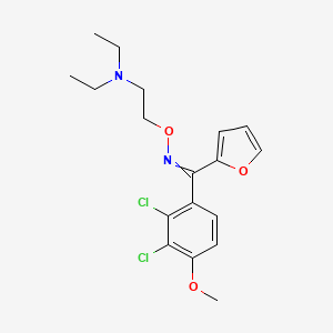 molecular formula C18H22Cl2N2O3 B1208938 Diclofurime 