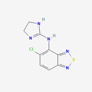 molecular formula C9H8ClN5S B1208945 替扎尼定 CAS No. 51322-75-9