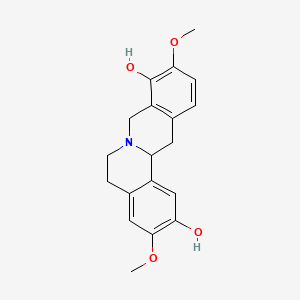 molecular formula C19H21NO4 B1208951 Scoulerine CAS No. 605-34-5