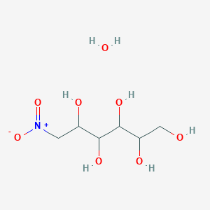 molecular formula C6H15NO8 B12089539 6-Nitrohexane-1,2,3,4,5-pentol;hydrate 