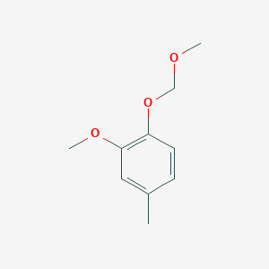 molecular formula C10H14O3 B12089561 2-Methoxy-1-(methoxymethoxy)-4-methylbenzene CAS No. 72791-83-4