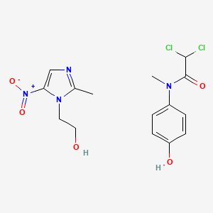 molecular formula C15H18Cl2N4O5 B1208959 Entamizole CAS No. 68437-32-1