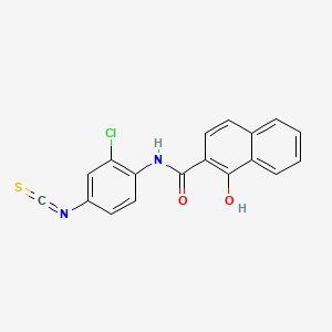 molecular formula C18H11ClN2O2S B1208964 N-(2-Chloro-4-isothiocyanatophenyl)-1-hydroxy-2-naphthamide CAS No. 67728-25-0