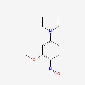 molecular formula C11H16N2O2 B12089645 N,N-Diethyl-3-methoxy-4-nitrosoaniline CAS No. 97-19-8