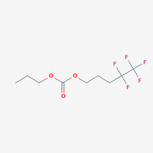 molecular formula C9H13F5O3 B12089648 4,4,5,5,5-Pentafluoropentyl propyl carbonate 