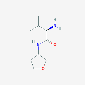 (2R)-2-amino-3-methyl-N-(oxolan-3-yl)butanamide