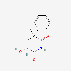 molecular formula C13H15NO3 B1208969 3-Ethyl-5-hydroxy-3-phenyl-2,6-piperidinedione CAS No. 50275-60-0