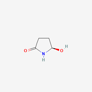 molecular formula C4H7NO2 B1208970 (R)-5-Hydroxy-2-pyrrolidinone CAS No. 168111-92-0