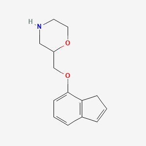 molecular formula C14H17NO2 B1208973 Indeloxazine CAS No. 60929-23-9