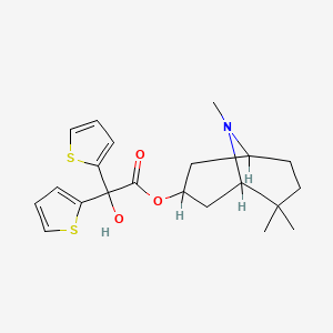 molecular formula C21H27NO3S2 B1208974 Mazaticol CAS No. 42024-98-6