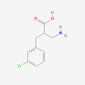 molecular formula C10H12ClNO2 B12089805 3-Amino-2-[(3-chlorophenyl)methyl]propanoic acid 