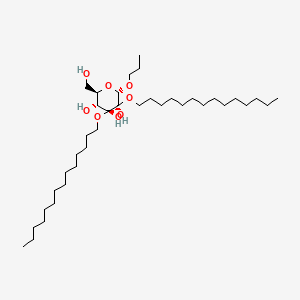 B1208981 1,2-Di-O-tetradecyl-3-O-(glucopyranosyl)glycerol CAS No. 81281-22-3