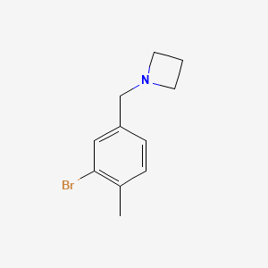 1-[(3-Bromo-4-methylphenyl)methyl]azetidine