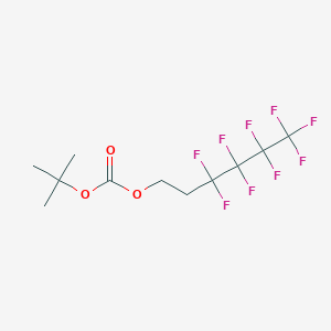 molecular formula C11H13F9O3 B12089824 tert-Butyl 1H,1H,2H,2H-perfluorohexyl carbonate 