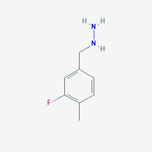 molecular formula C8H11FN2 B12089841 [(3-Fluoro-4-methylphenyl)methyl]hydrazine CAS No. 1016705-71-7