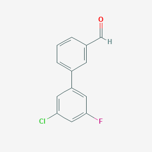 molecular formula C13H8ClFO B12089849 3'-Chloro-5'-fluoro-[1,1'-biphenyl]-3-carbaldehyde 