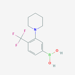 3-(Piperidin-1-yl)-4-(trifluoromethyl)phenylboronic acid