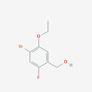 molecular formula C9H10BrFO2 B12089870 (4-Bromo-5-ethoxy-2-fluorophenyl)methanol 