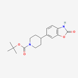 tert-Butyl 4-(2-oxo-2,3-dihydrobenzo[d]oxazol-6-yl)piperidine-1-carboxylate