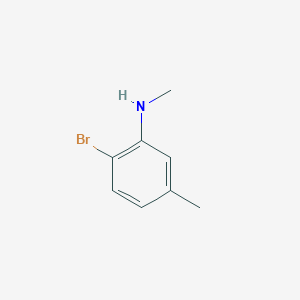 molecular formula C8H10BrN B12089909 2-Bromo-N,5-dimethylaniline 