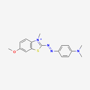 molecular formula C17H19N4OS+ B1208991 C.I. Basic Blue 54 CAS No. 38901-83-6