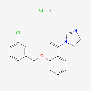 molecular formula C18H16Cl2N2O B1208992 克罗康唑盐酸盐 CAS No. 77174-66-4