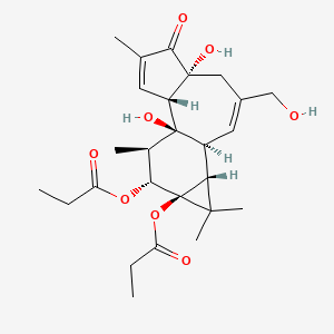 molecular formula C26H36O8 B1208993 Phorbol-12,13-dipropionate CAS No. 51821-33-1