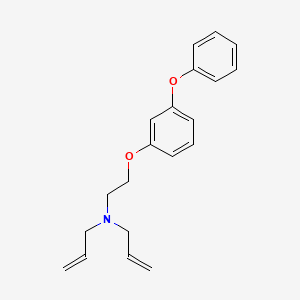N-[2-(3-phenoxyphenoxy)ethyl]-N-prop-2-enyl-2-propen-1-amine