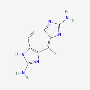 molecular formula C10H10N6 B1208996 Parazoanthoxanthin A CAS No. 53823-11-3