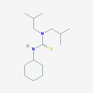 molecular formula C15H30N2S B1208998 3-Cyclohexyl-1,1-bis(2-methylpropyl)thiourea 
