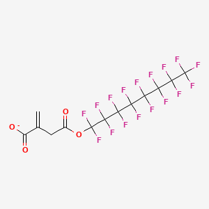 molecular formula C13H4F17O4- B12089986 Mono-perfluorooctyl itaconate 