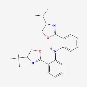 2-[(4S)-4,5-Dihydro-4-(1-methylethyl)-2-oxazolyl]-n-(2-[(4s)-4-(1,1-dimethylethyl)-4,5-dihydro-2-oxazolyl]phenyl)benzenamine