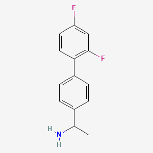 molecular formula C14H13F2N B12089995 1-(2',4'-Difluoro-[1,1'-biphenyl]-4-yl)ethanamine 