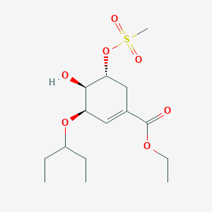 B120900 Ethyl (3R,4R,5R)-4-hydroxy-5-methylsulfonyloxy-3-pentan-3-yloxycyclohexene-1-carboxylate CAS No. 204254-92-2