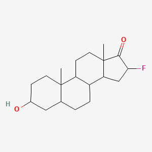 16-Fluoro-3-hydroxy-10,13-dimethyl-1,2,3,4,5,6,7,8,9,11,12,14,15,16-tetradecahydrocyclopenta[a]phenanthren-17-one