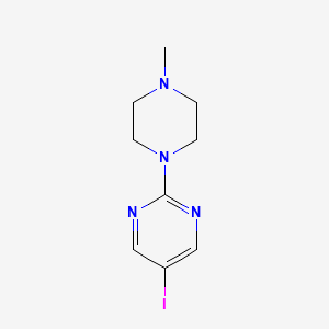 molecular formula C9H13IN4 B12090047 5-Iodo-2-(4-methylpiperazin-1-YL)pyrimidine 