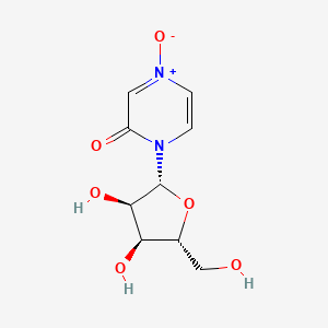 molecular formula C9H12N2O6 B1209005 Emimycin riboside 