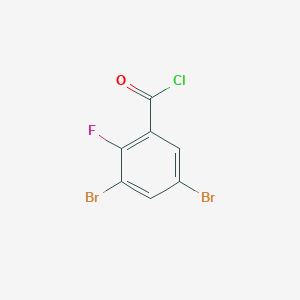 molecular formula C7H2Br2ClFO B12090072 3,5-Dibromo-2-fluorobenzoyl chloride CAS No. 497181-26-7