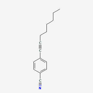 molecular formula C15H17N B12090074 4-Oct-1-ynylbenzonitrile CAS No. 312708-98-8