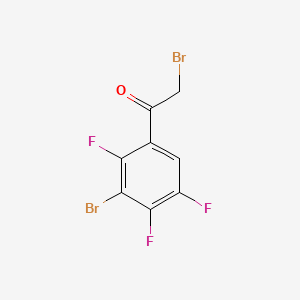 molecular formula C8H3Br2F3O B12090125 Ethanone, 2-bromo-1-(3-bromo-2,4,5-trifluorophenyl)- CAS No. 2149598-27-4