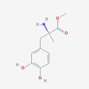 molecular formula C11H15NO4 B12090128 D-Tyrosine, 3-hydroxy-alpha-methyl-, methyl ester 