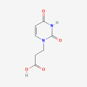 molecular formula C7H8N2O4 B1209016 1(2H)-Pyrimidinepropanoic acid, 3,4-dihydro-2,4-dioxo- CAS No. 2950-82-5