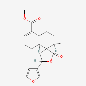 Methyl 5'-(furan-3-yl)-6,8a-dimethyl-2'-oxospiro[3,4,4a,6,7,8-hexahydronaphthalene-5,3'-oxolane]-1-carboxylate